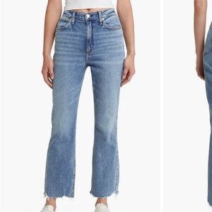 rag & bone Casey Raw Hem High Waist
Ankle Flare Jeans (Eldoris)